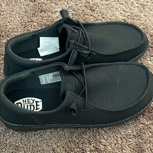 Hey Dude Men's Black Loafers